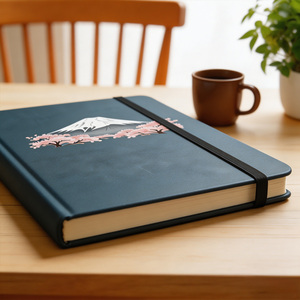 <span class=keywords><strong>Carnet</strong></span> de croquis/agenda personnalisé avec logo <span class=keywords><strong>Mont</strong></span> Fuji Japon, cadeau pour étudiant, papier épais ligné - Product Image 4