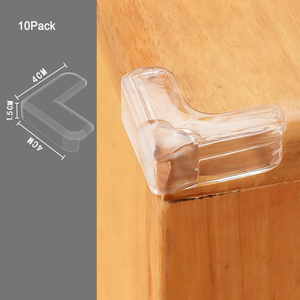 Protector de silicona para seguridad de bebés y niños, cubierta protectora para bordes de mesa, protectores de bordes anticolisión, 4 uds./10 Uds. - Product Image 6