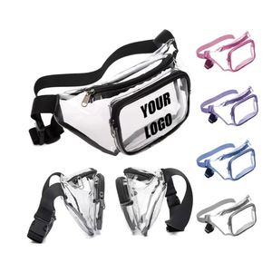 Sac banane promotionnel personnalisé pour femme, étanche, transparent en PVC avec logo, idéal pour l'extérieur - Product Image 1