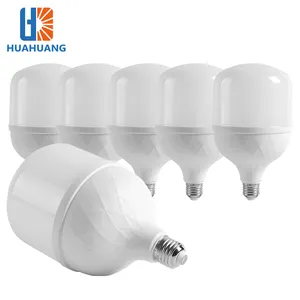 Huahuang หลอดไฟ B22 E27 PBT PP สำหรับซูเปอร์มาร์เก็ต5W 10W 15W 20W 30W 40W 50W 60W 60W