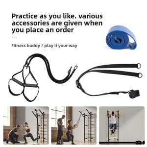Appareil <span class=keywords><strong>de</strong></span> fitness <span class=keywords><strong>d</strong></span>'intérieur pour femmes, avec cadre en <span class=keywords><strong>bois</strong></span> et structure en acier, pour presse à jambes, tractions et étirements, idéal pour la maison et la <span class=keywords><strong>salle</strong></span> <span class=keywords><strong>de</strong></span> danse - Product Image 5