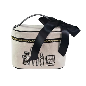Sac de maquillage en toile écologique Senda Made, fermeture éclair personnalisée, mode vietnamienne, cosmétique, SRD19-013G - Product Image 2