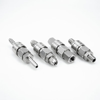 Sambungan Pneumatik Tipe C Self-locking untuk Pompa Kompresor Udara, Aksesoris Quick Coupling, Konektor Pipa Selang PU