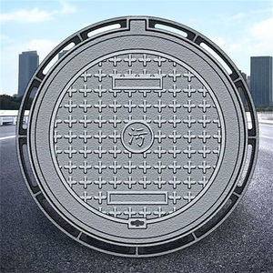 라운드 En124 연성 철 맨홀 커버 D400 도난 방지 70*70 Jiaxing 브랜드 Mc04 모델 잠금 장치가있는 맞춤형 색상 및 웰 홀더 - Product Image 4