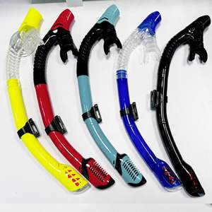 Unisex tam kuru silikon şnorkel yetişkin yüzme ve dalış spor ekipmanı sınır ötesi kaynağı - Product Image 1