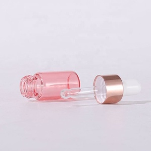 1ml 2ml 3ml 5ml <b>Mini</b> Small Travel Glass Vial Serum Sample Container Rose Gold Sample Dropper Bottle - Product Image 5