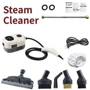 Limpiador <span class=keywords><strong>a</strong></span> <span class=keywords><strong>Vapor</strong></span> Portátil con Pantalla Digital, Máquina <span class=keywords><strong>de</strong></span> Limpieza <span class=keywords><strong>a</strong></span> <span class=keywords><strong>Vapor</strong></span> <span class=keywords><strong>a</strong></span> Alta Temperatura y Presión con Cabezales <span class=keywords><strong>de</strong></span> Cepillo para Cocina y Auto - Product Image 2