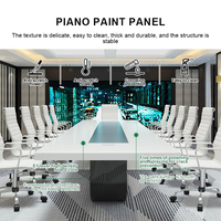 Zitai Bureau de réunion de luxe haut de gamme Table de conférence au design moderne pour 8 10 12 16 personnes pour la salle de réunion du conseil de l'hôtel