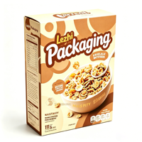 Scatola di Cartone per Cereali con Stampa Personalizzata del Logo, Scatola per Conservazione Cereali, Scatola Ecologica per Biscotti