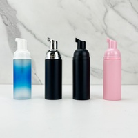 Bouteille en plastique cylindrique personnalisée pour mousse, 40ml 50ml 60ml 80ml 100ml, pour nettoyant visage, emballage de soins de la peau, impression sérigraphique