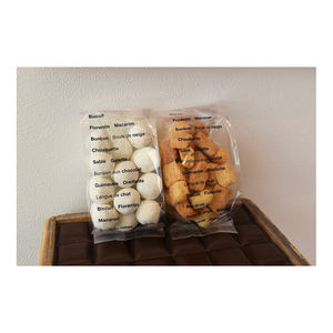 High quality disposable custom plastic transparent cookie bags
