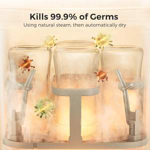 Lavadora, Esterilizador y Secador de Biberones <span class=keywords><strong>Momcozy</strong></span> KleanPal Pro, Máquina de Limpieza para Biberones, Piezas de Extractor de Leche y Artículos Esenciales para Bebés - Product Image 6