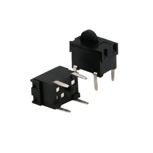 Interruptor de Límite de Larga Duración KFC-V-11, Interruptor Táctil Micro de 4 Pines con Orificio Pasante, Negro para Mecanismo de Reinicio de Cámara - Product Image 1