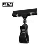Clips de présentation POP en plastique pour la vente au détail - Supports de signalisation publicitaire pivotants à 360°, design rotatif durable pour supermarchés et magasins