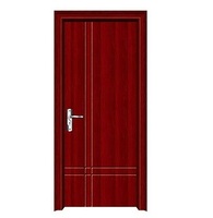 Porte en verre MDF revêtue de PVC résistante à l'humidité et à longue durée de vie pour salle de bain