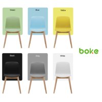 Salle à manger moderne de style scandinave, mobilier pour la maison et le bureau, table de cuisine en bois, chaise de restaurant en plastique pour la maison et le restaurant
