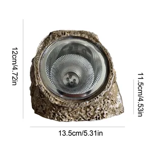 Zonne-Energie Gesimuleerde Stenen Binnenplaatslamp Buiten Tuin Gazon Decor Solar Led Hars Spot Tuin Spot Schuur Licht Rock Deco Lamp