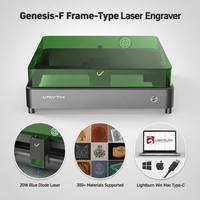 Máquina de Grabado Láser de Diodo VMYTH de 20W para Madera/MDF/Papel/Cuero, Área de Grabado de Sobremesa, Software Fácil de Usar, Nuevo Formato DXF