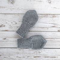 Crochet Nouveau-né Bébé Cadeau pour Naissance Bébé Coton Bio Tricoté Main Mitaines Bébé