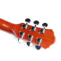 Guitare acoustique OEM Caravan Music Red Binding 40 pouces avec plaque de protection gratuite