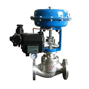 Pneumatic Modulating Valve Stainless Steel 304 Globe Valve with Smart Positioner 4-20mA Pneumatic Regulating Control Valve