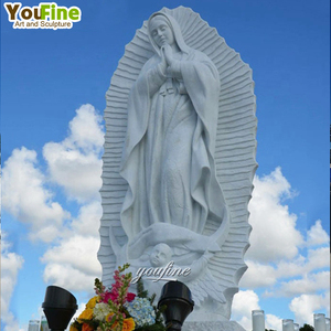 YOUFINE Estatua <span class=keywords><strong>de</strong></span> <span class=keywords><strong>Nuestra</strong></span> <span class=keywords><strong>Señora</strong></span> <span class=keywords><strong>de</strong></span> <span class=keywords><strong>Guadalupe</strong></span> <span class=keywords><strong>de</strong></span> Mármol Blanco Natural a Tamaño Real, Escultura <span class=keywords><strong>de</strong></span> la Virgen María Tallada a Mano para Decoración <span class=keywords><strong>de</strong></span> Jardín <span class=keywords><strong>de</strong></span> <span class=keywords><strong>Iglesia</strong></span> - Product Image 3