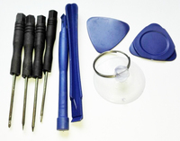 Kit d'outils de réparation mobile 9 en 1 Kit d'outils de réparation de téléphone portable Jeu de tournevis pour iphone X 8 7 6 5 4s 4 Meilleur prix
