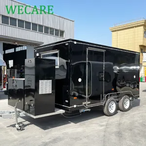 مقطورة متنقلة للمطعم من WECARE مزودة بمعدات مطبخ كاملة شاحنة طعام لحمل الهوت دوج والأيس كريم والشواء والبيتزا