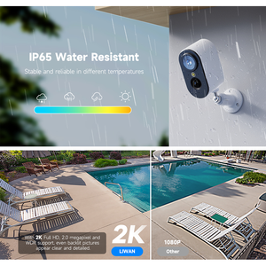 كاميرا أمان لاسلكية تعمل بالطاقة الشمسية بدقة 3 ميجابكسل عالية الوضوح مع رؤية ليلية وتخزين سحابي وكشف للحركة ومقاومة للماء IP66 وصوت ثنائي الاتجاه للمنزل - Product Image 4