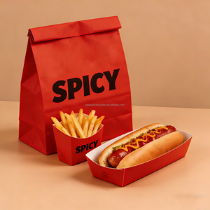 Emballage personnalisé pour frites, poulet et burgers avec logo, boîtes alimentaires en carton pour plats à emporter, petit format - Product Image 3