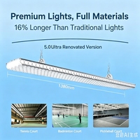 Proveedor OEM de Lámpara LED Interior Antideslumbrante de 200W para Canchas de Bádminton, Canchas de Baloncesto e Iluminación de Recintos Deportivos