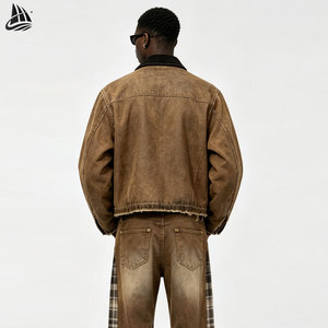 Venta al por mayor <span class=keywords><strong>de</strong></span> alta calidad Casual <span class=keywords><strong>Trajes</strong></span> <span class=keywords><strong>de</strong></span> los hombres <span class=keywords><strong>de</strong></span> mezclilla <span class=keywords><strong>de</strong></span> los hombres Slim Fit Denim Set Plus Size Black Denim Jacket para los hombres - Product Image 3