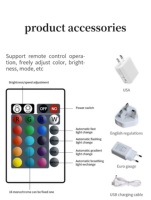 Lámpara de cubo LED recargable con control remoto E26 Base-Luz de noche de brillo suave para decoración de guardería y hogar Iluminación de cabecera moderna