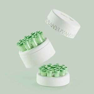 Boîte d'emballage personnalisée pour huile de soin de la peau, plateau en pulpe moulée par pressage humide - Product Image 4