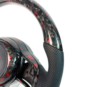 Volant en fibre de carbone <span class=keywords><strong>rouge</strong></span> forgé pour Volkswagen MK7 <span class=keywords><strong>Golf</strong></span> <span class=keywords><strong>7</strong></span> <span class=keywords><strong>GTI</strong></span> R <span class=keywords><strong>7</strong></span>.5 pour MK4 MK5 MK6 ancien volant de voiture de sport de mise à niveau - Product Image 6