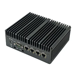 Bestview endüstriyel Mini PC Intel CPU J4125 J6412 16GB DDR5 RAM pencere 10/11/Linux 4LAN 2DHMI 6USB 2COM alüminyum kasa kullanılan