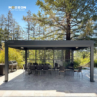 Pergola à lames orientables en aluminium robuste, résistante aux vents forts et à la neige, pour projets résidentiels et commerciaux
