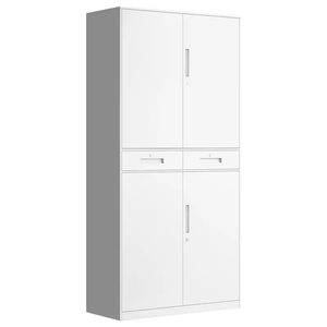 Nhà máy trực tiếp bán kim loại lưu trữ tủ với <span class=keywords><strong>2</strong></span> ngăn kéo đa chức năng 4 cửa thép văn phòng Tủ hồ sơ - Product Image 5