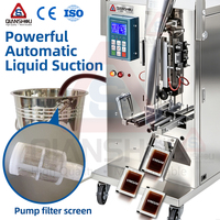 Machine d'emballage automatique intégrée pour la formation, le remplissage, le pesage, la scellage et la découpe de sachets de vinaigre, de sauce soja et de liquides purs