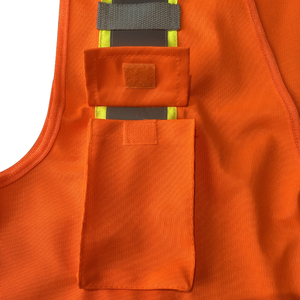 CITICITYOrange Chalecos de Seguridad Reflectantes de Alta Resistencia para Trabajo de Construcción, Chalecos de Alta Visibilidad con Cierre Frontal y Múltiples Bolsillos con Reflector Clase 2 - Product Image 5