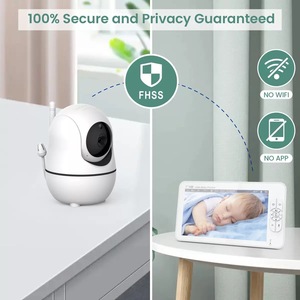 <span class=keywords><strong>Caméra</strong></span> IP sans fil WiFi intelligente 720P, audio bidirectionnel, vision nocturne, moniteur pour bébé avec suivi automatique et détection de mouvement - Product Image 3