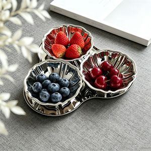 Dropshipping Shopify Bol à fruits en acier inoxydable, coupe à dessert, plateau de service pour collations, vaisselle multifonctionnelle pour la maison - Product Image 4