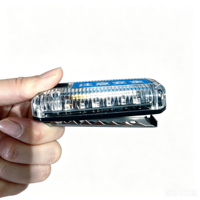 Lampe d'avertissement LED multifonction à clipser sur l'épaule, rechargeable, rouge et bleue, lampe torche stroboscopique, lampe de sécurité routière