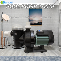 Pompe de piscine électrique sans balais haute pression 1HP et 2HP avec support de personnalisation OEM
