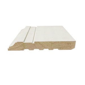 Boîtier MDF en <span class=keywords><strong>bois</strong></span> <span class=keywords><strong>brut</strong></span> de sapin chinois de bonne qualité en manteau blanc <span class=keywords><strong>Plinthe</strong></span> personnalisable pour maisons - Product Image 1