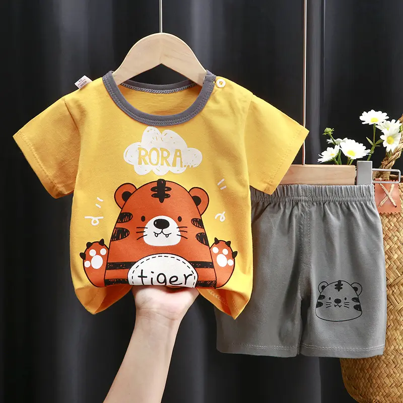 Baby Peuter Zomer Baby Kleding Baby Zomer Kleding Outfits Designer Kids Kleding T-shirt Korte Broek