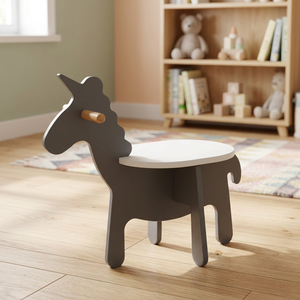 Chaise enfant licorne CHAO CHING, mobilier moderne en bois et MDF pour chambre et maternelle, modèle -001 - Product Image 3