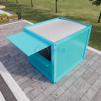 Kiosque à café mobile préfabriqué 10*8*8 pieds, boutique conteneur détachable à vendre, stand commercial