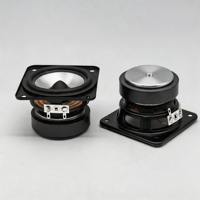 Haut-parleur large bande de 2,75 pouces, 8 ohms, 10 W, unité de haut-parleur audio carrée avec cône en PP transparent et connecteur de phase en forme de balle pour l'audio domestique