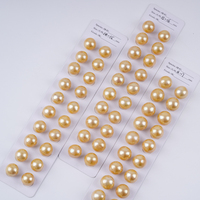 Vente en gros de perles naturelles Perles d'eau douce de forme ronde Edison en or de grande taille Perles en vrac